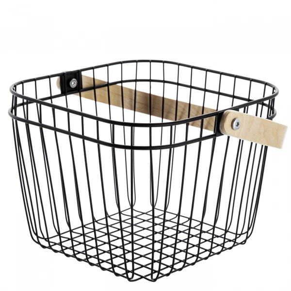 Кошик з дерев'яною ручкою Florina 25см (50F-KOS-DRE/25) фото 4