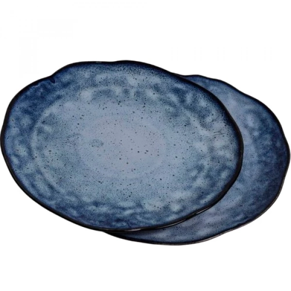 Тарелка обеденная Покутская Керамика Росохан синяя 30см (R030305) фото 6