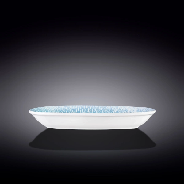 Блюдо поглиблене овальне Wilmax Coral Blue Graphics 30,5х18см (WL-671644 / A) фото 2