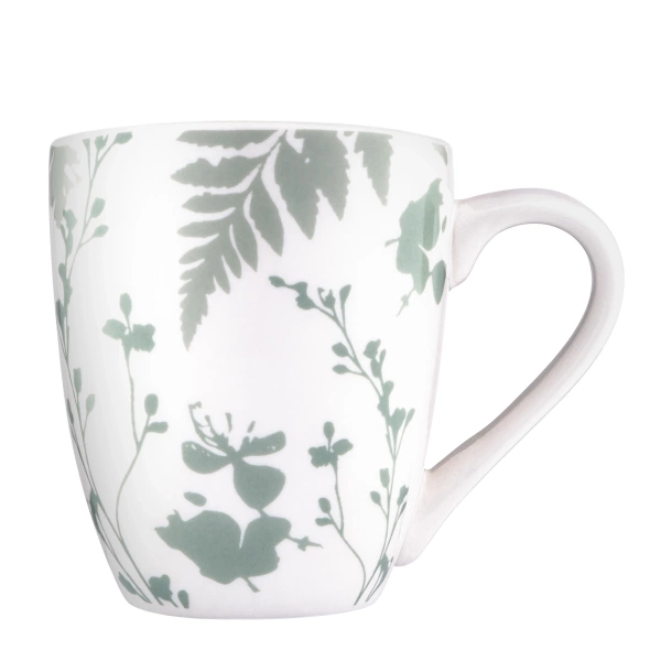 Чашка Ardesto Capri, 320мл, порцеляна, біло-зелений (AR0432CWG) фото 3