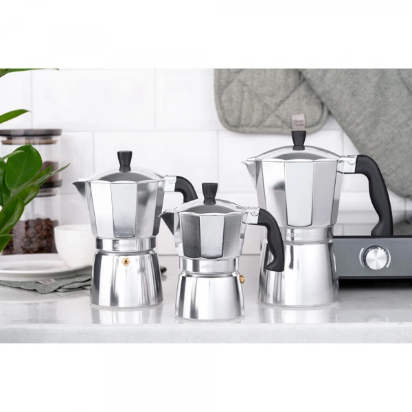 Гейзерна кавоварка Ardesto Gemini Cremona, 0.24л, 6 чашок, алюміній (AR0806AG) фото 5