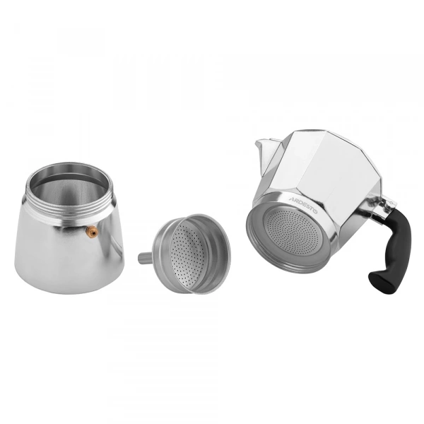 Гейзерна кавоварка Ardesto Gemini Cremona, 0.24л, 6 чашок, алюміній (AR0806AG) фото 9