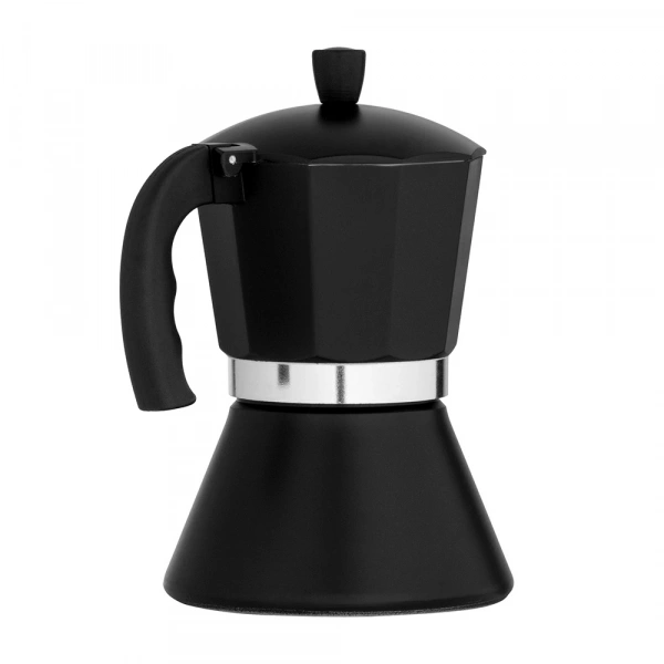 Гейзерна кавоварка Ardesto Gemini Trento, 0.3л, 6 чашок, алюміній, чорний (AR0806AIB) фото 7