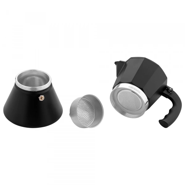 Гейзерна кавоварка Ardesto Gemini Trento, 0.3л, 6 чашок, алюміній, чорний (AR0806AIB) фото 9