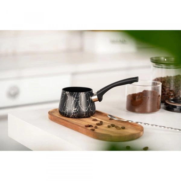 Турка Ardesto Black Mars, 0.35л, алюміній, бакеліт, чорний (AR0835SG) фото 2