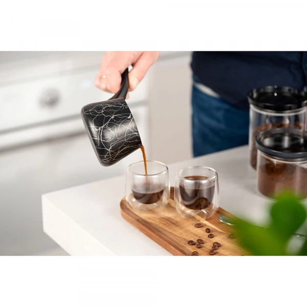 Турка Ardesto Black Mars, 0.35л, алюміній, бакеліт, чорний (AR0835SG) фото 6