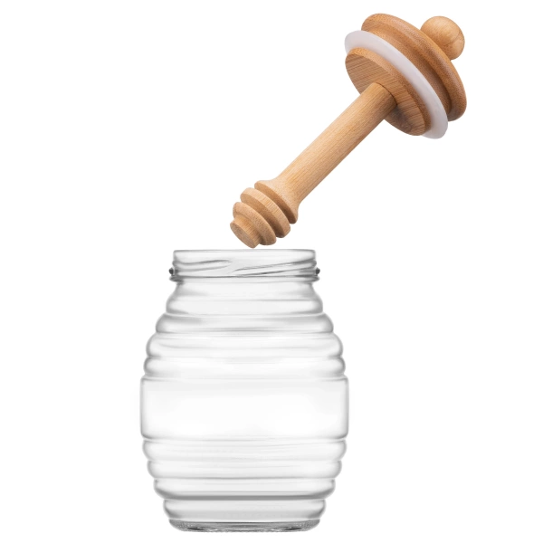 Медовница Ardesto Midori 500мл, 8.3х14.2см, бамбук, стекло (AR0922) фото 2