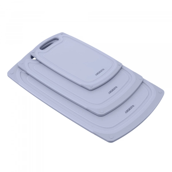 Дошка кухонна Ardesto Gemini, 25х15х0.8см, пластик, сірий (AR1425GR) фото 5 Дошка кухонна Ardesto Gemini, 25х15х0.8см, пластик, сірий (AR1425GR) фото 5