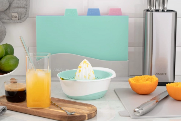 Соковитискач ручний для цитрусових Ardesto Fresh 0.6 л, блакитний (AR1464TP) фото 17