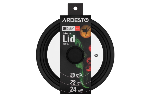 Кришка універсальна Ardesto Black Mars Smart 20/22/24 см (AR2024UL) фото 2