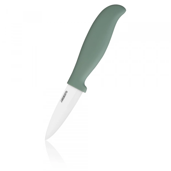 Ніж керамічний для овочів Ardesto Fresh, 7.5см, кераміка, пластик, зелений (AR2118CZ) фото 2