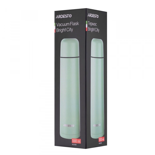 Термос Ardesto Bright City, 1000мл, нержавіюча сталь, зелений (AR2610GR) фото 6
