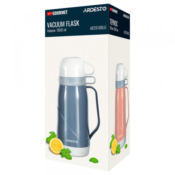 Термос Ardesto Gemini Gourmet, 1800мл, пластик, боросилікатне скло, зелений (AR2618GRG) фото 9