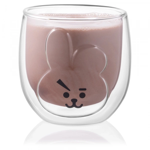 Набір чашок з подвійними стінками Ardesto Animals, 300мл, 2шт, боросилікатне скло, прозорий (AR2630ARB) фото 4