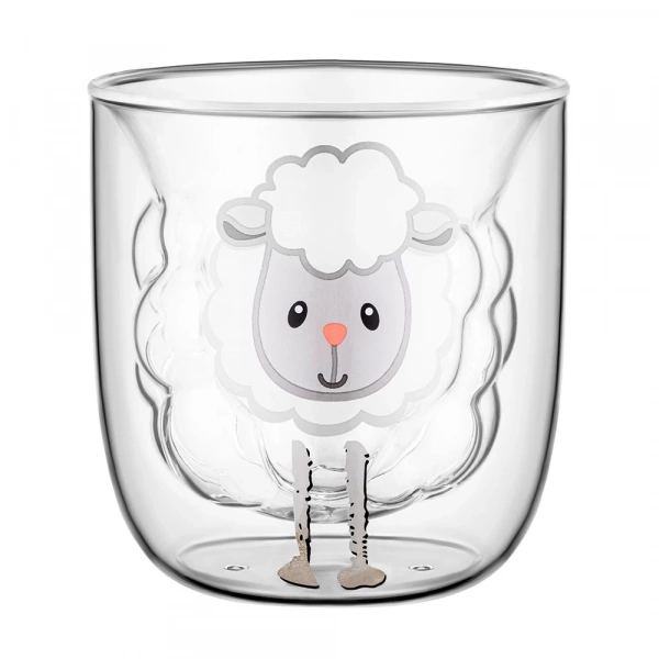 Набір чашок з подвійними стінками Ardesto 300мл, 2шт, боросилікатне скло, прозорий (AR2630BWL) фото 2