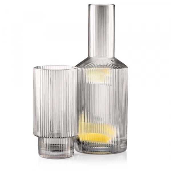 Набор стаканов высоких Ardesto Graphite, 380мл, 2шт, стекло, серый (AR2638SG) фото 2