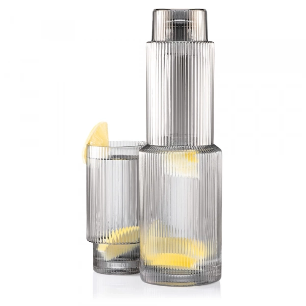 Набор стаканов высоких Ardesto Graphite, 380мл, 2шт, стекло, серый (AR2638SG) фото 5