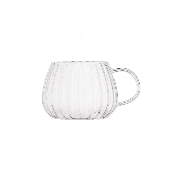 Набір чашок Ardesto Iceberg, 400мл, 2шт, боросилікатне скло, прозорий (AR2640GA) фото 2