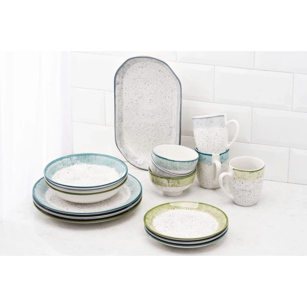 Салатник Ardesto Siena, 11.5см, порцеляна, біло-сірий (AR2914SW) фото 7