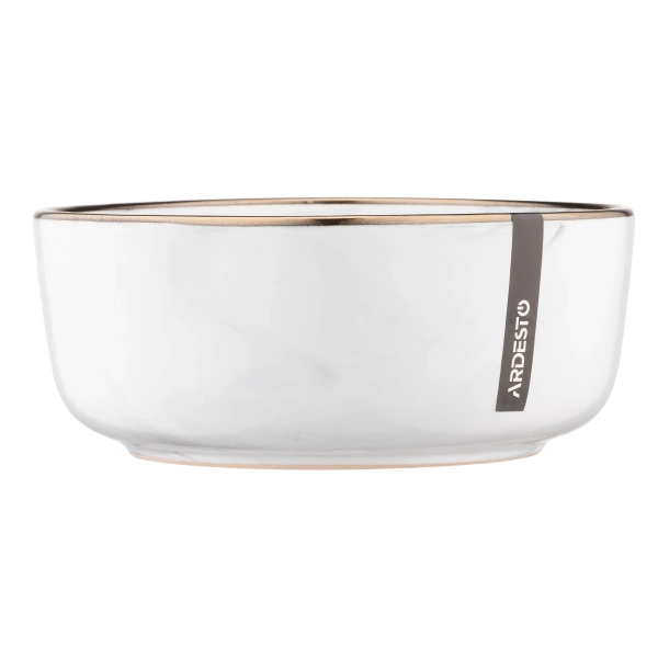 Салатник Ardesto Marmo, 15,6 см, біла, кераміка (AR2916MRW) фото 2