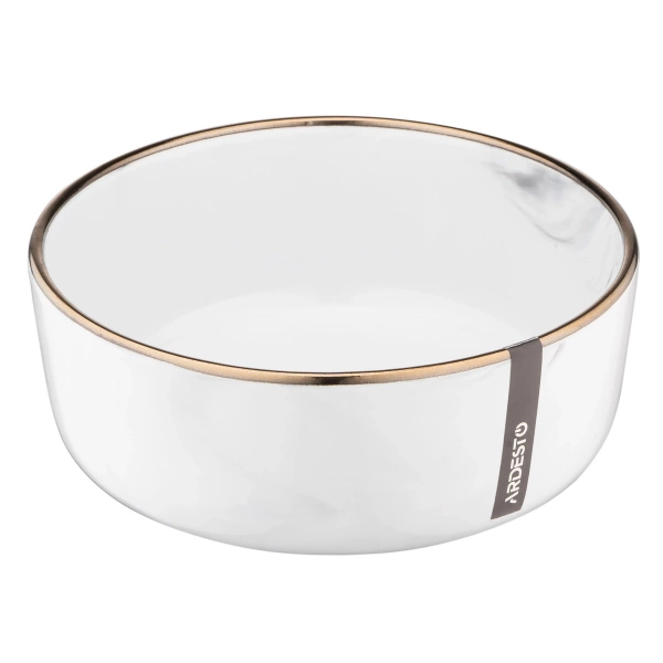 Салатник Ardesto Marmo, 15,6 см, біла, кераміка (AR2916MRW) фото 4