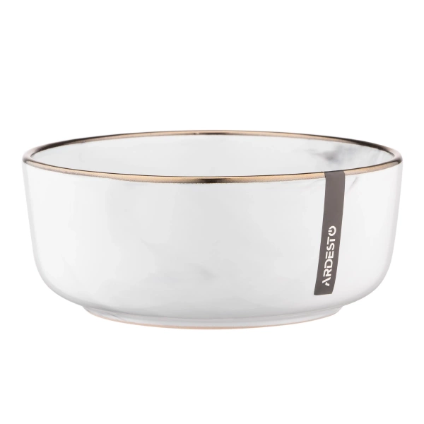 Салатник Ardesto Marmo, 15,6 см, біла, кераміка (AR2916MRW) фото 6