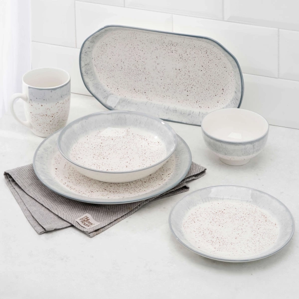 Чашка Ardesto Siena, 360мл, порцеляна, біло-сірий (AR2936SW) фото 6