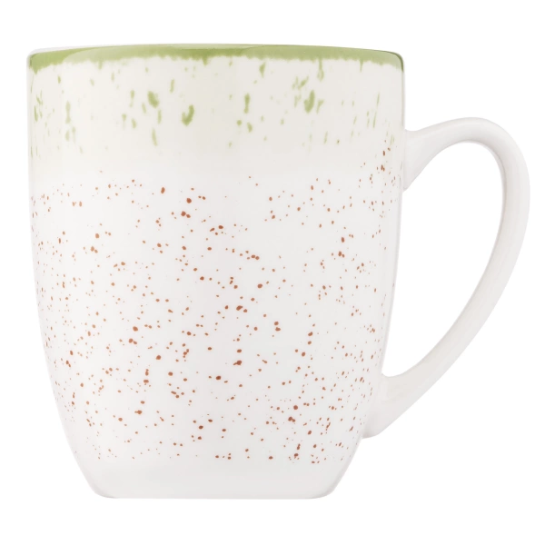 Чашка Ardesto Siena, 360мл, порцеляна,  біло-зелений (AR2936SWG) фото 5