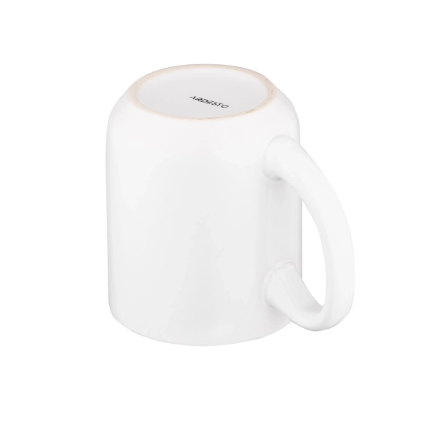 Чашка Ardesto Corgi, 380мл, кераміка, біло-сірий (AR3054) фото 5