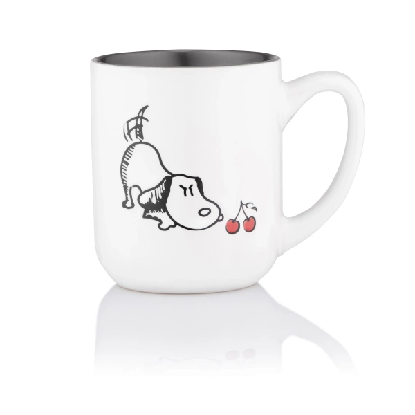 Чашка Ardesto Dog, 380мл, кераміка, біло-сірий (AR3057) фото 3