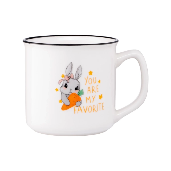 Чашка Ardesto Cute rabbit, 320 мл, порцеляна (AR3460) фото 3