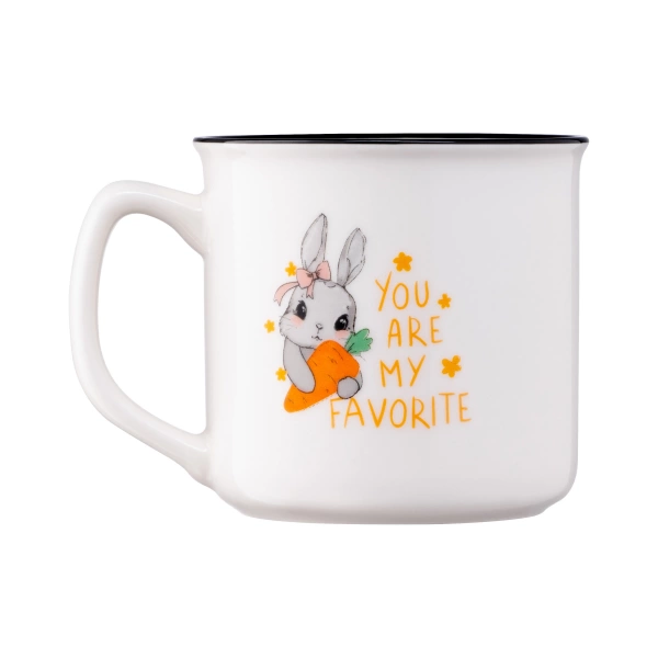 Чашка Ardesto Cute rabbit, 320 мл, порцеляна (AR3460) фото 5