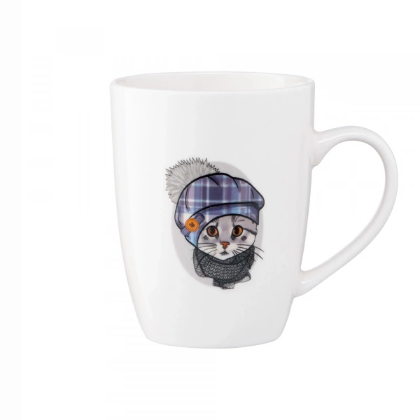 Чашка Ardesto Cute cat, 320мл, порцеляна, білий (AR3463) фото 3