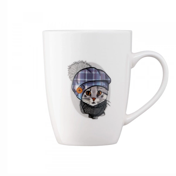 Чашка Ardesto Cute cat, 320мл, порцеляна, білий (AR3463) фото 4