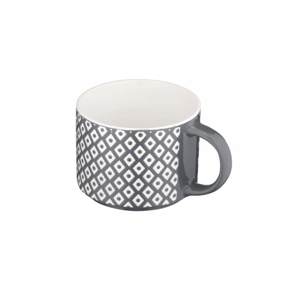 Чашка Ardesto Weaving E, 330мл, порцеляна, біло-чорний (AR3473E) фото 4