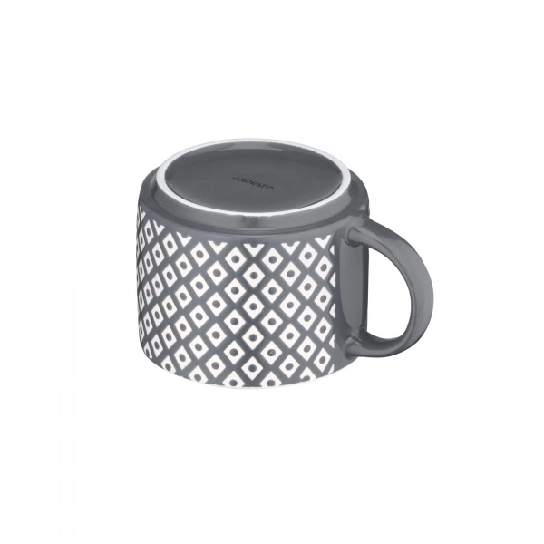 Чашка Ardesto Weaving E, 330мл, порцеляна, біло-чорний (AR3473E) фото 5