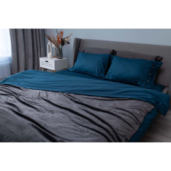 Плед Ardesto Flannel 100% поліестер, темно-сірий 200x220 см (ART0213SB) фото 5