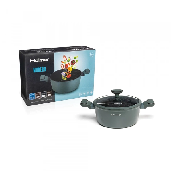 Каструля кована з кришкою Hölmer Modern 4,2л (CR-1342-FAGSL) фото 7
