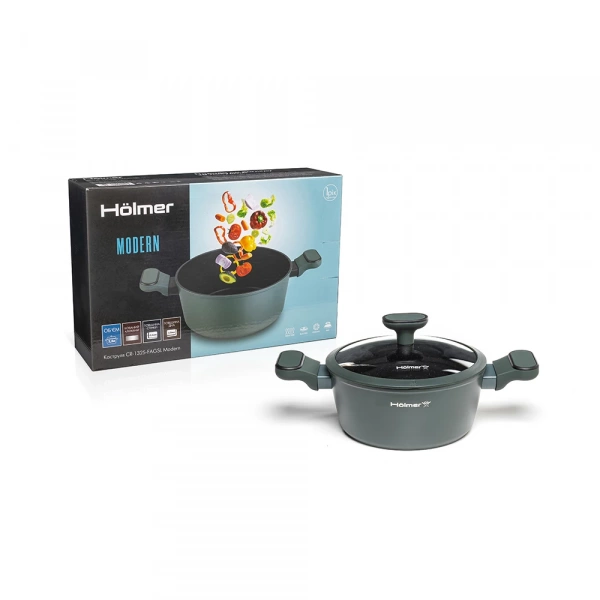 Каструля кована з кришкою Hölmer Modern 2,5л (CR-1325-FAGSL) фото 7