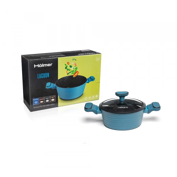 Каструля кована з кришкою Hölmer Lagoon 2,2л (CR-1325-FABSL) фото 8