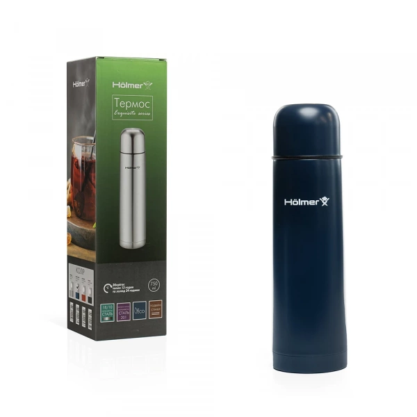 Термос Hölmer Exquisite темно-синій 750мл (TH-00750-SDB) фото 9