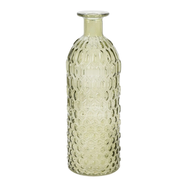 Ваза скляна з вузькою горловиною Koopman 26х9 см 4 кольори в асортименті (HC7104650) фото 5