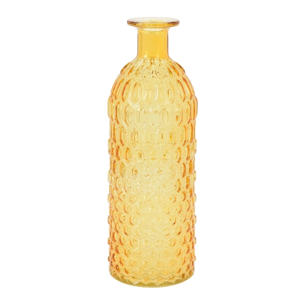 Ваза скляна з вузькою горловиною Koopman 26х9 см 4 кольори в асортименті (HC7104650) фото 4