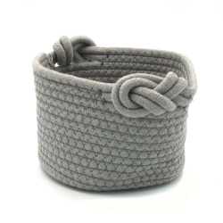 Кошик плетений Hold and Home круглий сірий 19*12см (HW74799G)