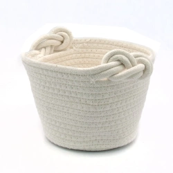 Кошик плетений Hold and Home круглий білий 19*12см (HW74799W)