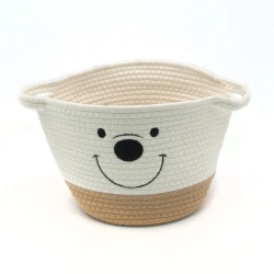 Кошик відерце Hold and Home плетений круглий з ручками "Ведмедик" 26*20см (HW74800)