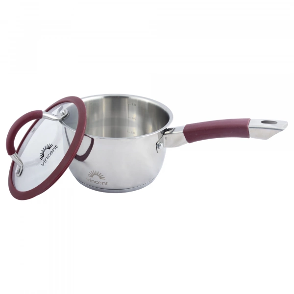 Ківш Vincent з силіконовими ручками D=16см 1,6л (VC-3187-16s) фото 2