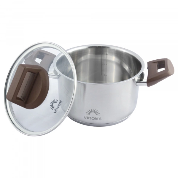 Каструля Vincent D=16см 1,7л (VC-3186-16) фото 4