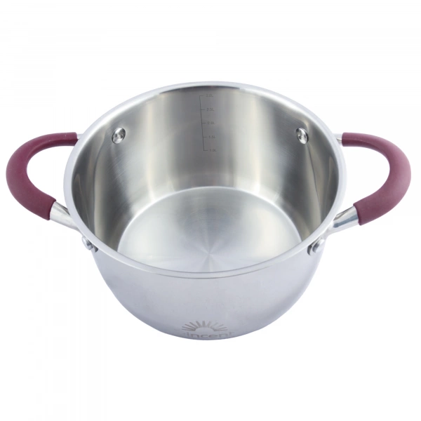 Каструля Vincent з силіконовими ручками D=20см 3,2л (VC-3187-20) фото 4