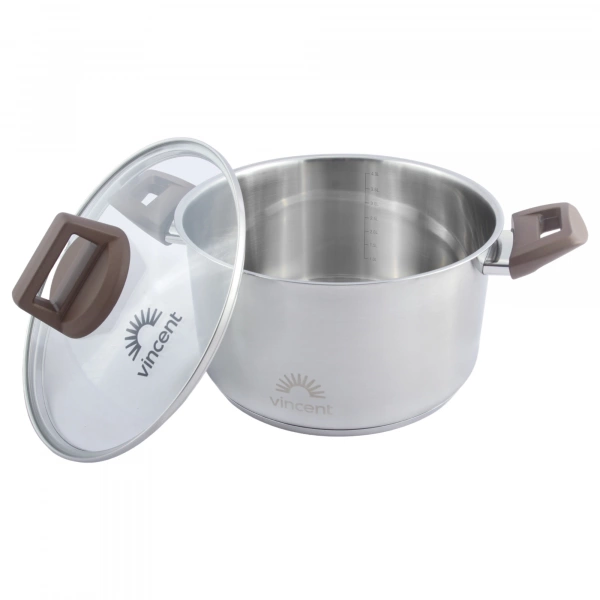 Кастрюля Vincent D=22см 4,3л (VC-3186-22) фото 2